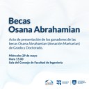 Becas Osana Abrahamian: grado y doctorado